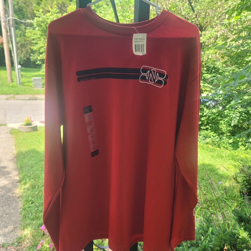Men's Nautica Jean's Long Sleeve Shirt Size Xl